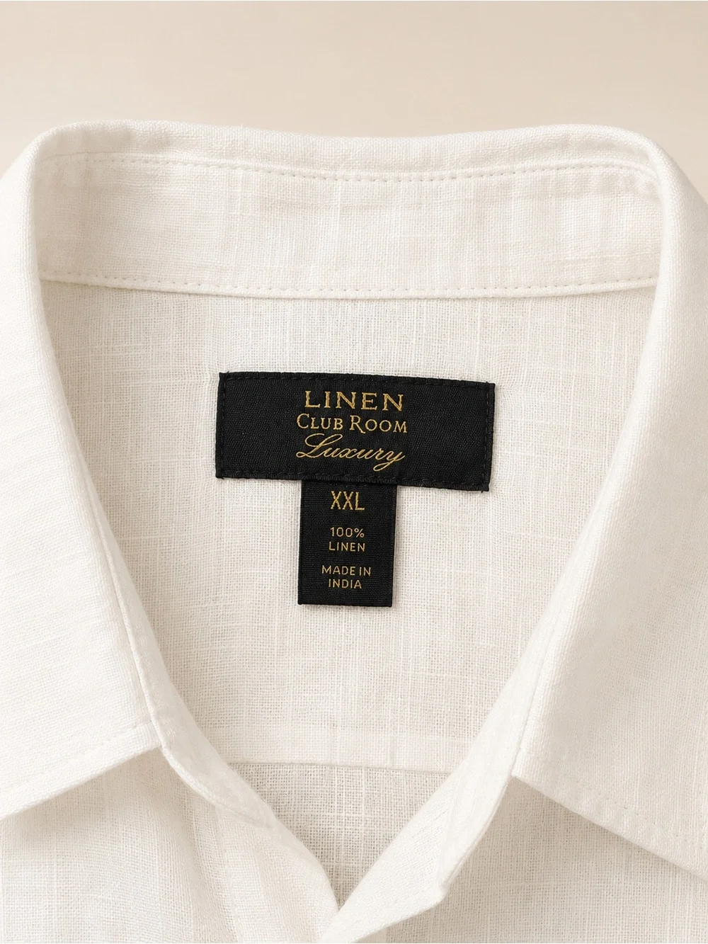 Club Room Luxury 100% Linen White Long Sleeve Shirt – Men’s XXL